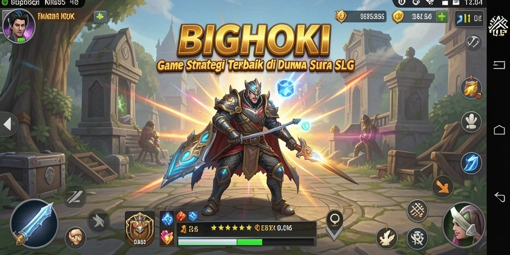 Gameplay SLG yang seru dan menantang di BIGHOKI.