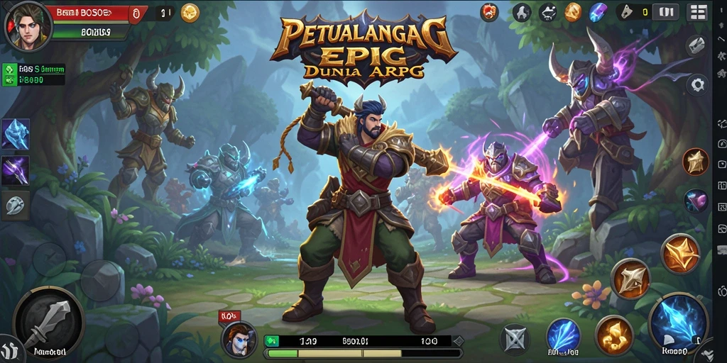 Tampilan menarik gameplay ARPG yang mendebarkan.