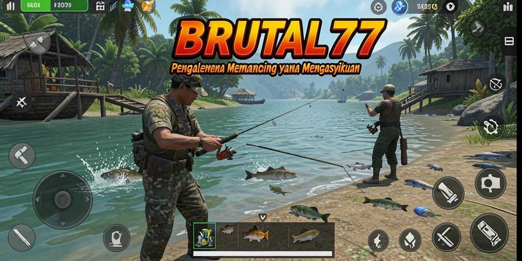 Tangkapan ikan besar dalam gameplay BRUTAL77 yang mengasyikkan.