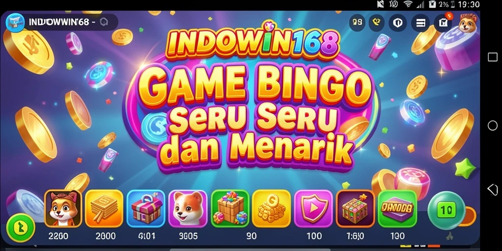 Screenshot gameplay INDOWIN168 menampilkan suasana Bingo yang seru.