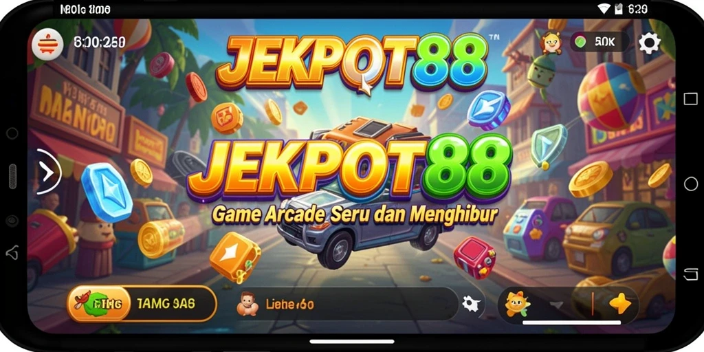 Tampilan gameplay yang colorful dan seru dari JEKPOT88.