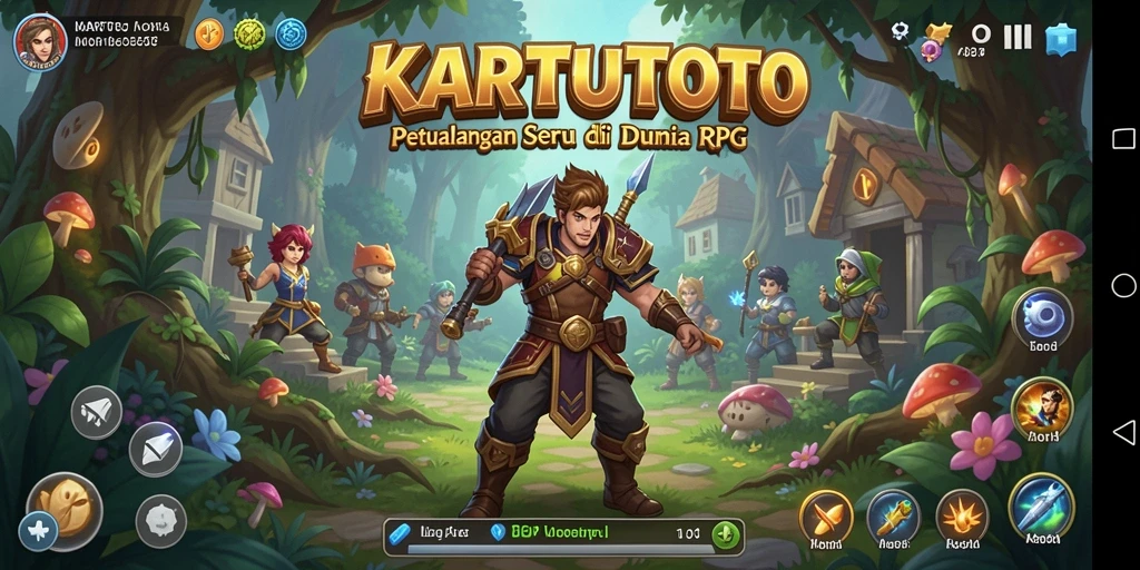 Tangkapan layar KARTUTOTO menampilkan aksi pertarungan yang mendebarkan di arena RPG.