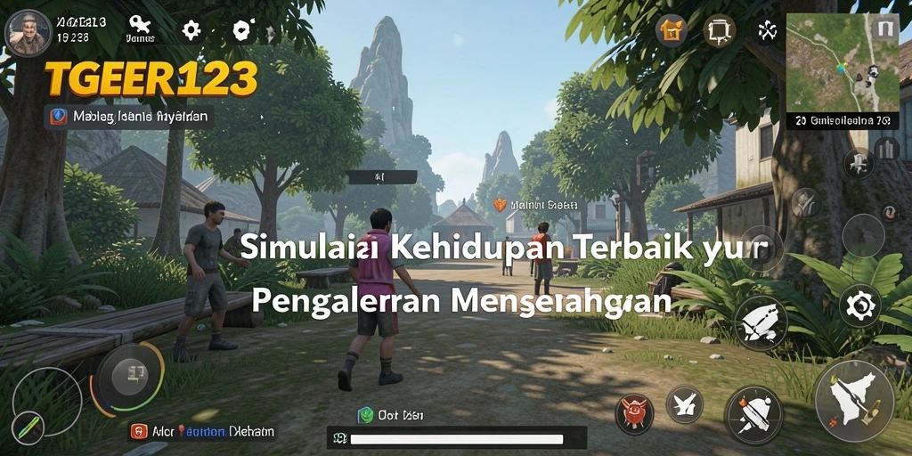 Gameplay TGER123 yang penuh warna dan dinamis.