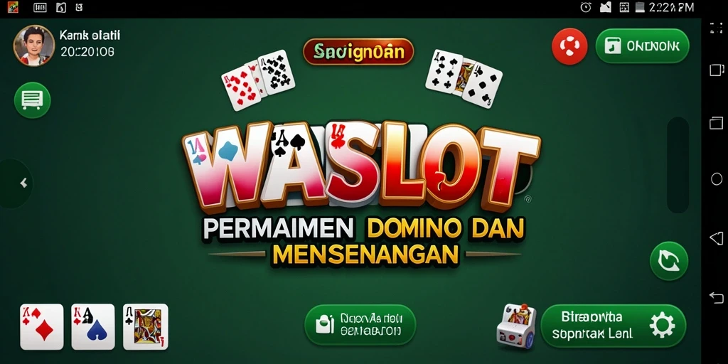 Screenshot gameplay WASLOT yang menunjukkan momen seru bermain Domino.